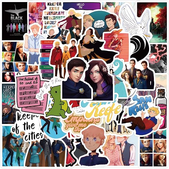 55PCS Keeper of the Lost Cities Stickers Science Fiction Stickers Party Decoration Party Gifts Favors (keeper)