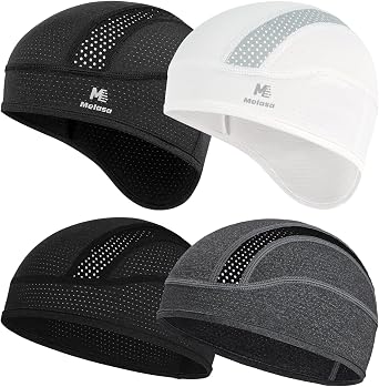 MELASA Skull Cap Cooling Helmet Liner for Hard Hat with Neck Extension Sun Protection Mesh Breathable Sweat Cap