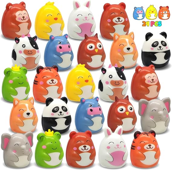 Goodie Bags Stuffers for Kids - 24PCS Animal Squishy Toys Party Favors