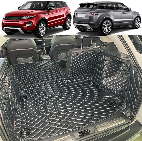 Boot Liner Compatible with Range Rover Evoque [L538] 2011-2019 (and Rear Left and Right Side Panels) Cargo Mats Dog Friendly