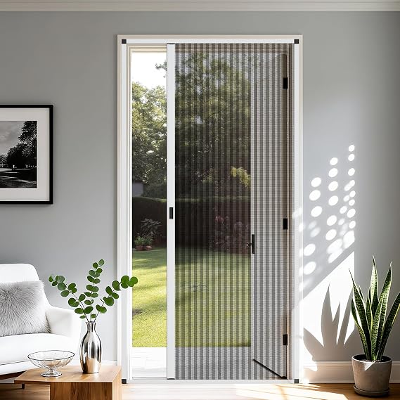 MAGZO Retractable Screen Door Fits 32" x 78" Door