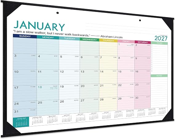 2027 Desk Calendar - Desk Calendar 2027, 22" x 17",Jan 2027 - Dec 2027