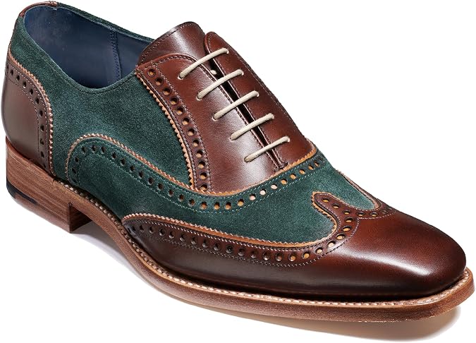 BARKER Spencer Men's Handmade Leather Brogue Oxford Dress Shoes - Timeless Elegance and Superior Craftsmanship