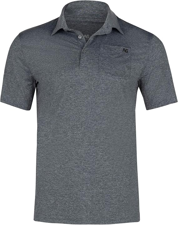 AG-GEAR Mens Performance Polo Tee, Mens Agricultural Workwear Polo Shirt with SPF