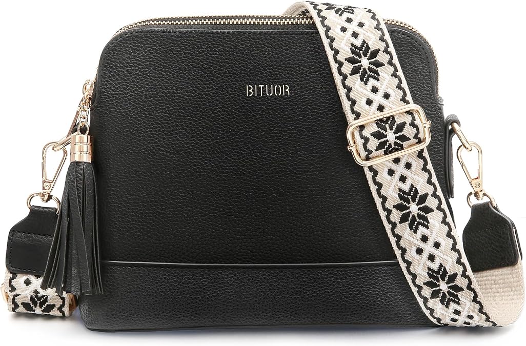 Women's Crossbody Bag for Women RFID Purse PU Leather Shoulder Bag Handbag