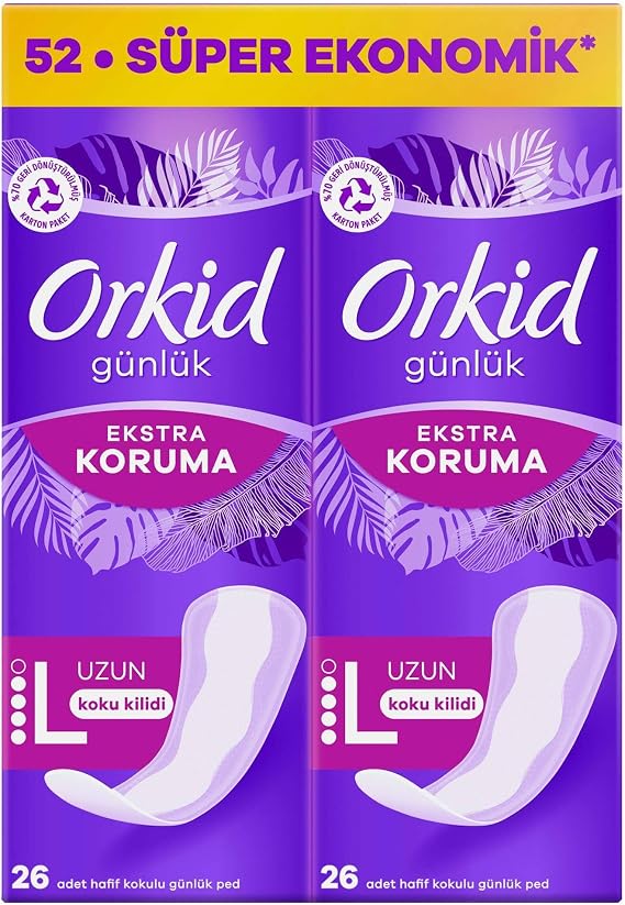Orkid Günlük Ped Extra Koruma Uzun 52 Adet Ped