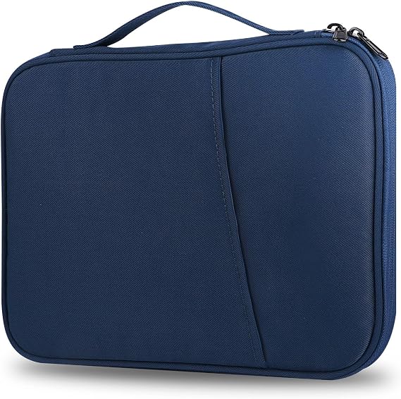 Tablet Sleeve Case 9-11 Inch Compatible Lightweight Compact Waterproof Shockproof Impact Resistant with Handle Multi-function Pockets Storage for Tablet Charger Accessories Business Travel Tablet