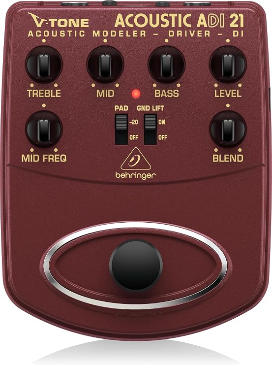 Behringer V-TONE ACOUSTIC DRIVER DI ADI21 Acoustic Amp Modeler/Direct Recording Preamp/DI Box