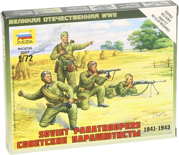 Zvezda 1/72 Soviet Paratroops