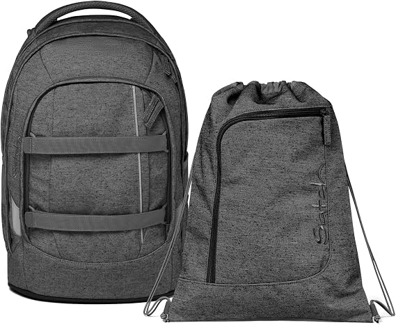 Satch Pack Collected Grey E Zero Special Edition School Backpack Set of 2