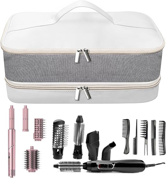 Case Compatible with Shark Flex Style, Travel Case for Dyson Airwrap Hair Tools Travel Bag, Suitable for Daily Finishing Double Structure Portable Tote Bag