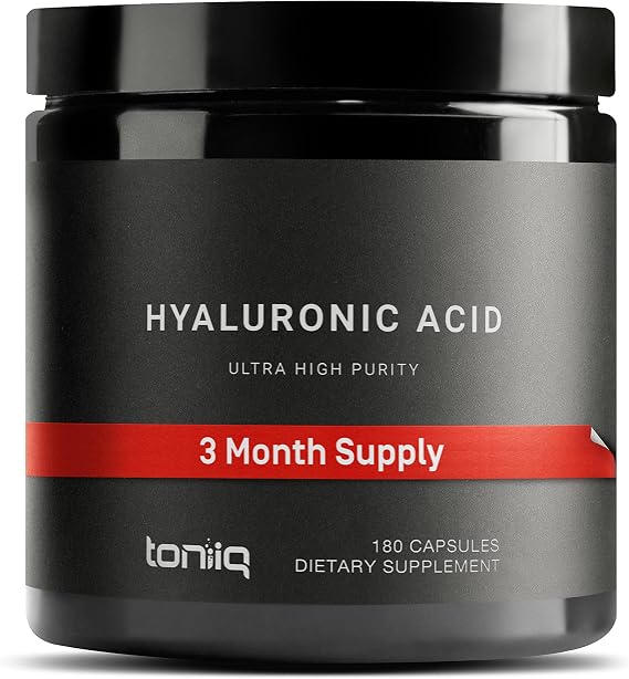 Toniiq Hyaluronic Acid Supplements Lab Tested 95% Ultra High Purity