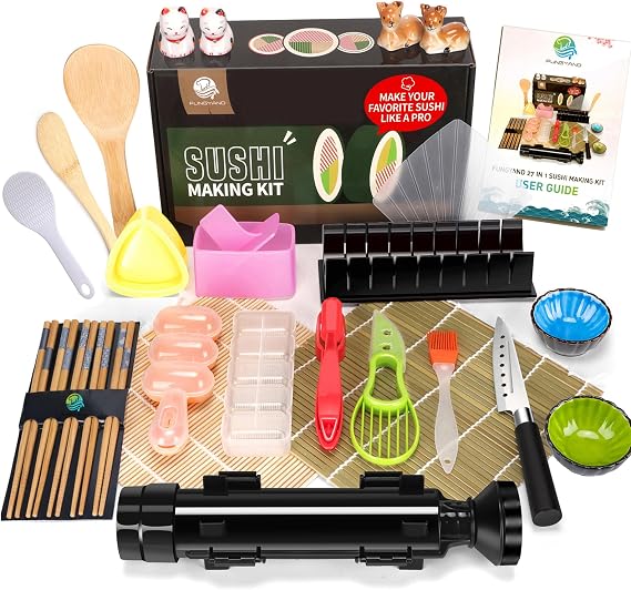 FUNGYAND Sushi Making Kit, 27-in-1 Complete Sushi Set