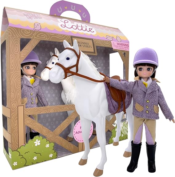 Lottie Pony Adventures Doll Set with Horse and Riding Accessories