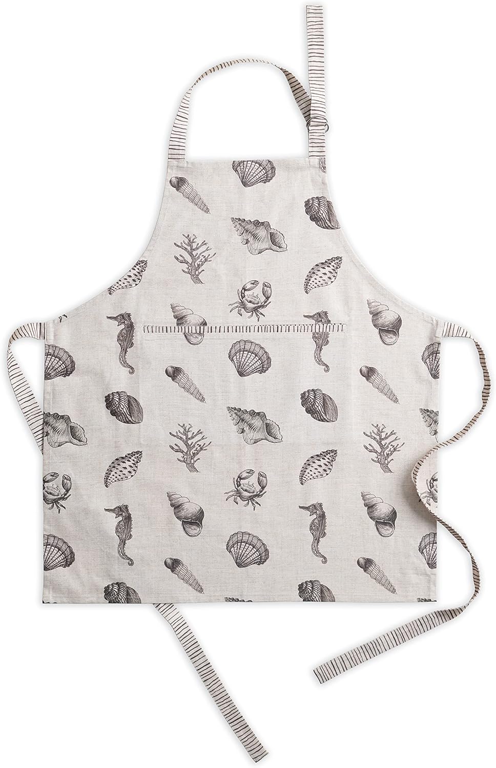 Maison d Hermine 100% Cotton Apron for women with Pocket Kitchen Chef Apron for Men Cooking Gardening Server Waitress Maid