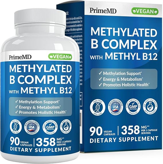 PrimeMD Methylated B Complex, Methylfolate & B12 Methylcobalamin, 90ct