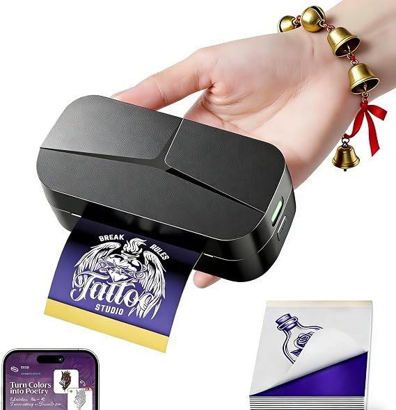 TATTMUSE Mini Tattoo Stencil Printer for DIY Temporary Tattoo