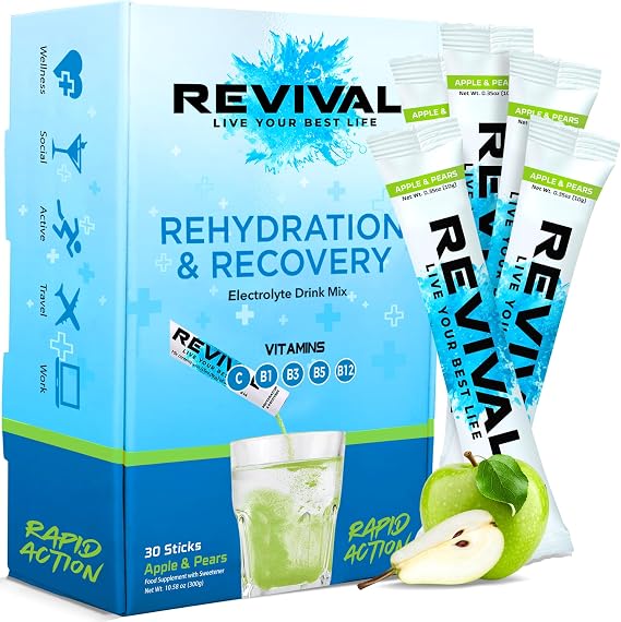 Revival Rapid Rehydration Electrolytes Powder | High Strength Sachet Drink