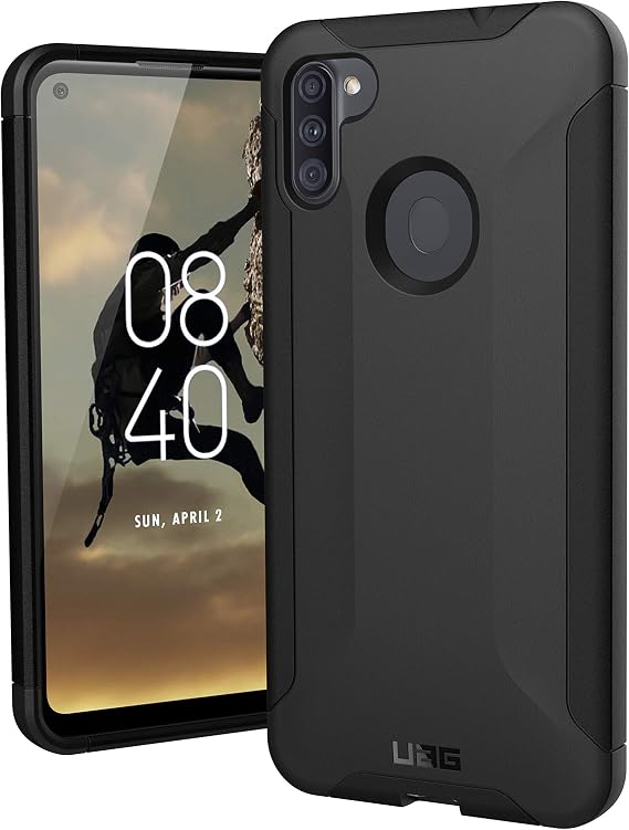 URBAN ARMOR GEAR UAG Designed for Samsung Galaxy A11 Case Scout [Black] Rugged Feather-Light Military Grade Drop Tested Protective Cover