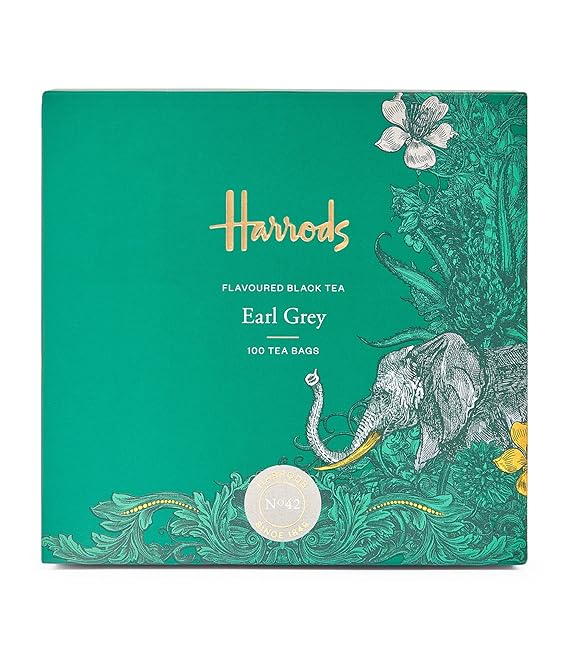 Harrods of London England Earl Grey Tea 100 Tea Bags