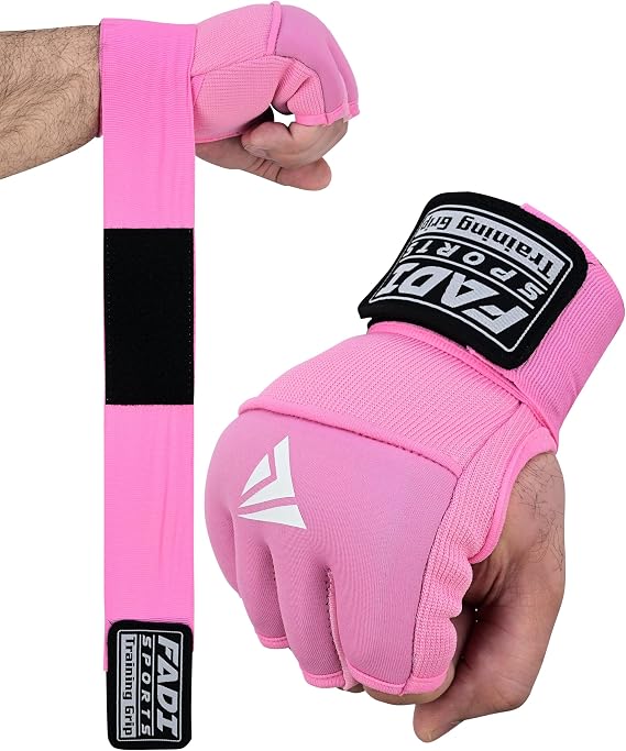 Gel Boxing Hand Wraps Inner Gloves for Men & Women, Quick Slip-On Padded Knuckle Protection with Wrist Support for MMA, Muay Thai & Kickboxing, Heavy Bag & Martial Arts