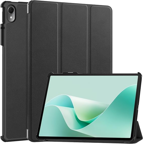 Case for Huawei MatePad 11.5S 11.5inch 2024, Slim Shockproof Stand Folio Smart Cover Protective Hard Shell Cover for Huawei MatePad 11.5S 11.5inch 2024 Tablet with Auto Sleep/Wake (Black)