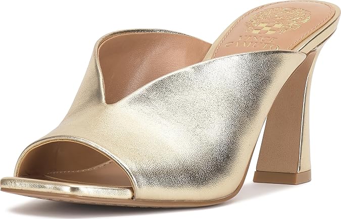 Vince Camuto Galeni Peep Toe High Heel Mules