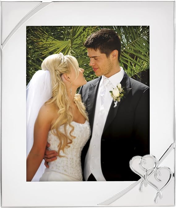 Lenox True Love 8x10 Wedding Silverplate Picture Frame