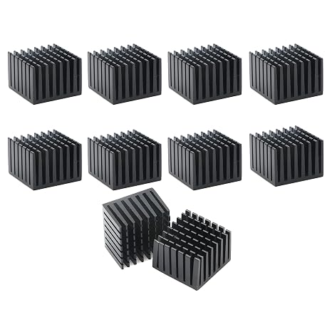 10pcs 28 x 28 x 20mm Aluminum Heatsink Circuit Board Cooling Fin