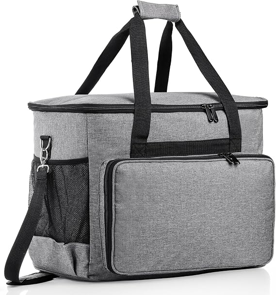 Elsjoy Sewing Machine Case, Sewing Machine Tote Bag Universal Carrying Bag with Removable Padding Pad, Portable Sewing Machine Carrying Case Storage Organizer Bag for Most Standard Machines