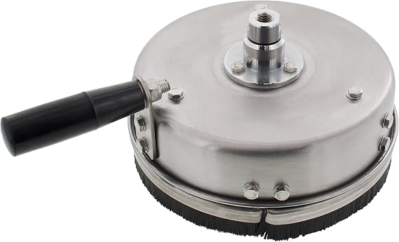 8" Stainless Steel Surface Cleaner Pressure Washer Attachment with Handle 4000 PSI, 8 GPM, No Wheels, Wand, Gun