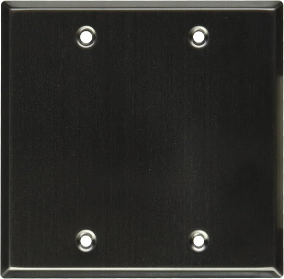 Seismic Audio SA-PLATE15 Stainless Steel Blank Gang Wall Plate