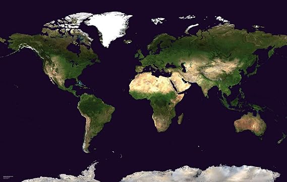 World Huge Wall Map Laminated 46 x 77 in | Maps International - World