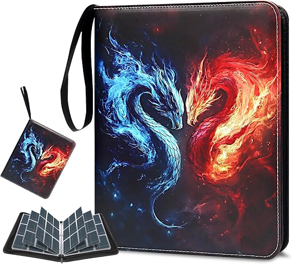Card Binder 900 Pockets, Trading Card Binder 9 Pocket Card Collector Album Card Collection Binder with 50 Removable Card Sleeves for Boys and Girls Organized