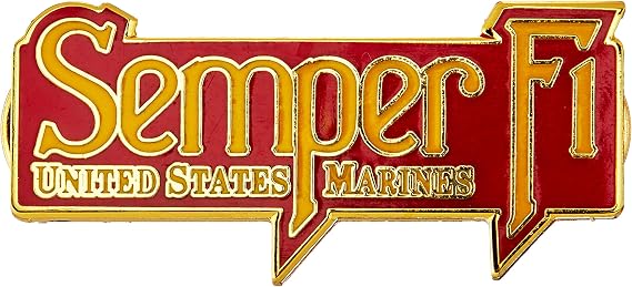 EagleEmblems P12190 Pin-USMC, Semper Fi (1.5'')