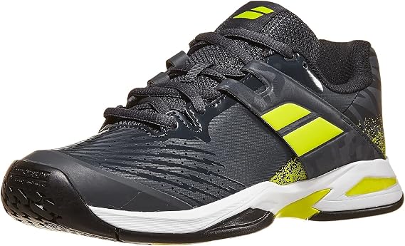 Babolat Junior Boys Propulse All Court Tennis Shoes (Grey/Aero, us_Footwear_Size_System, Big_Kid, Men, Numeric, Medium, Numeric_5_Point_5)