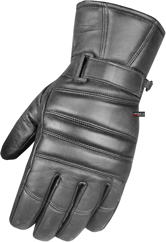 Jackets 4 Bikes Premium Men's Dress Warm Winter Genuine Leather Thermal Motorcycle Gloves