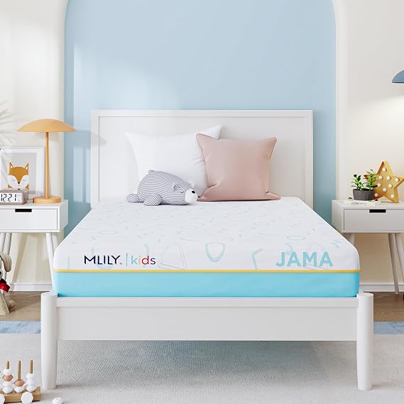 MLILY JAMA 5 Inch Twin Size Memory Foam Kids Mattress for Bunk Bed