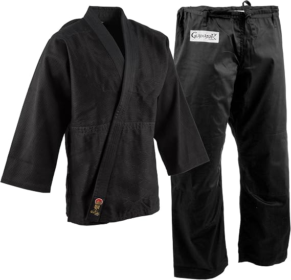 Pro Force Gladiator Judo Gi/Uniform - Black - Size 000