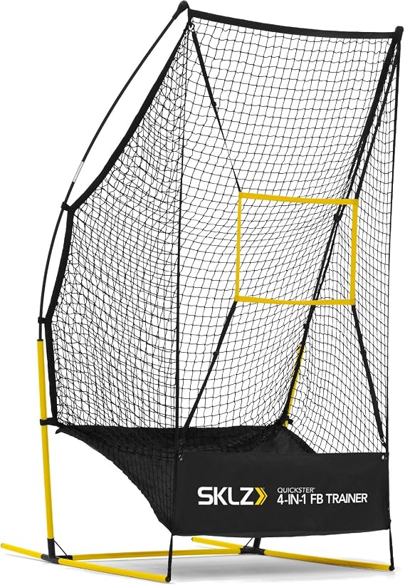 SKLZ Quickster Football Net: Portable, Durable Training Goal for Football Practice Easy Setup, Stable Design, Ideal for Improving Passing and Kicking Accuracy and Skill Development