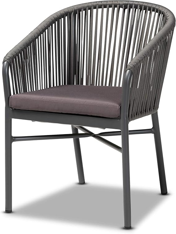 Baxton Studio Dining Chairs, Grey