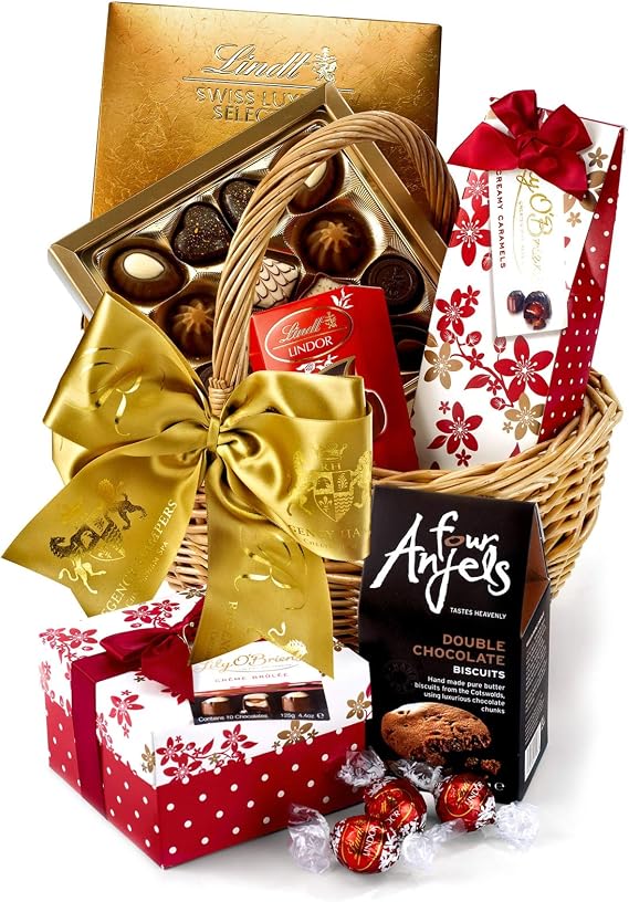Artisanal Chocolate Gift Set - Chocolate Hamper with Luxury Confections, Double Choc Biscuits, Swiss Praline Selection - Sweet Gifts for Mum, Wife, Girlfriend or Sister from Regency Hampers