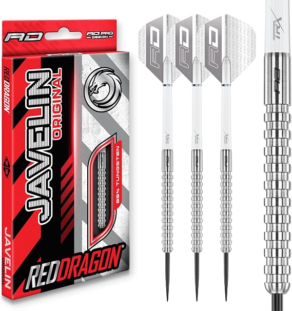 RED DRAGON Darts | Javelin Original | 85% Tungsten Darts Set | 20g - 26g