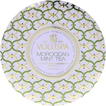 Maison Blanc Collection 3 Wick Tin Candle - Moroccan Mint Tea by Voluspa for Unisex - 12 oz Candle