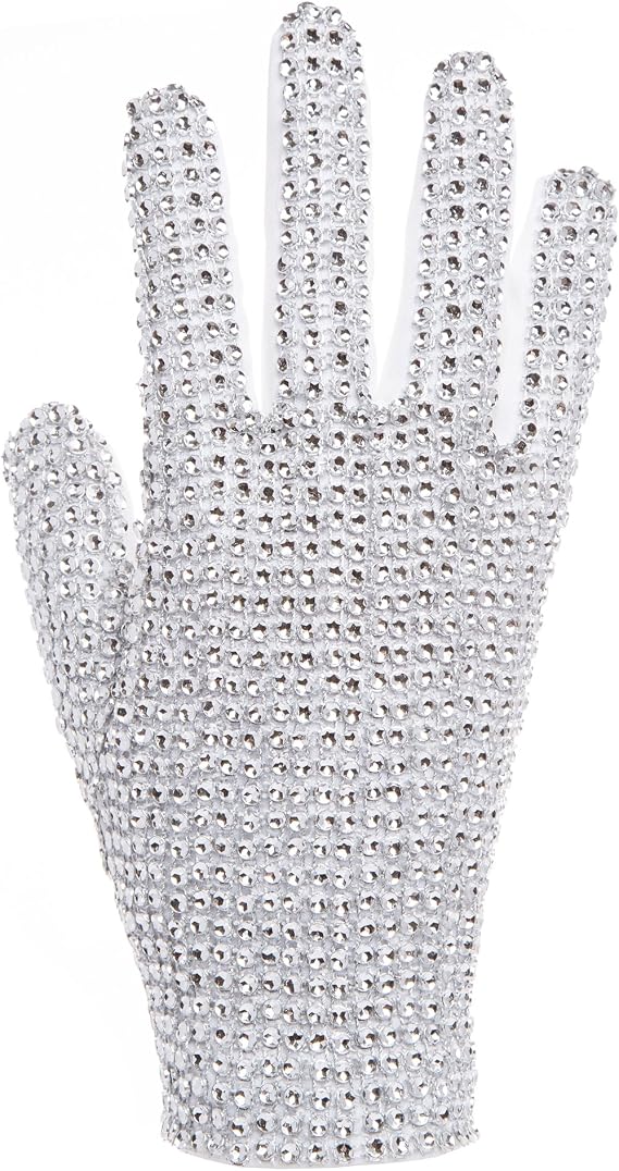 Michael Glove - Faux Rhinestone - Single Sided - Free Size