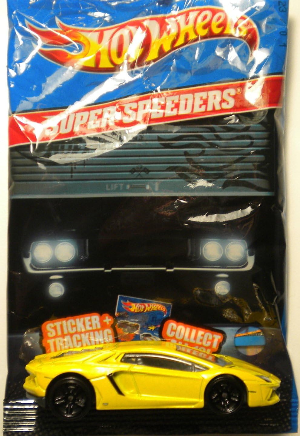 Hot Wheels YELLOW Lamborghini Aventador Lp 700-4 2012 Super Speders Mystery Series 1:64 Scale Collectible Die Cast Car