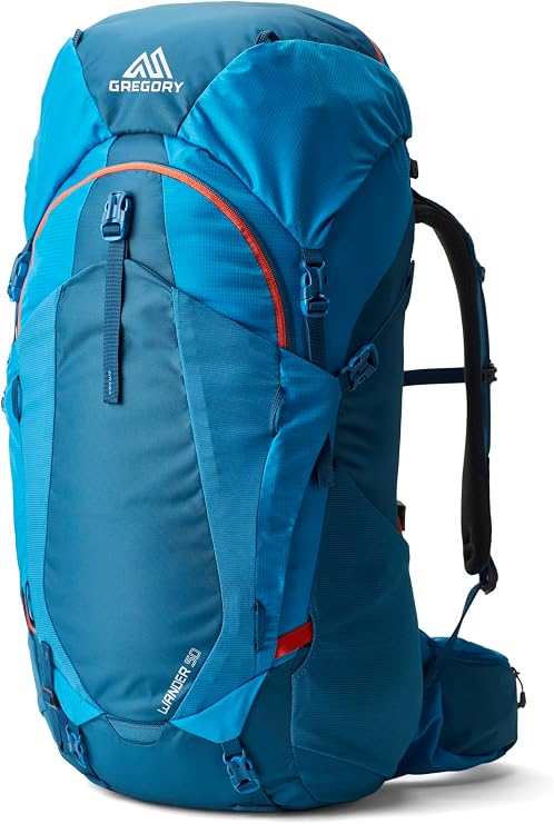 Gregory Wander 50L Youth Hiking Backpack, One Size Fits All, Pacific Blue