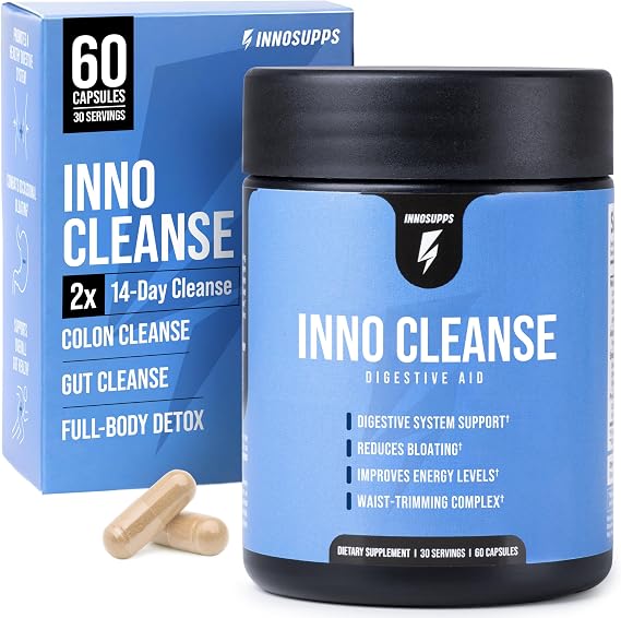 InnoSupps Inno Cleanse 2X 14 Day Colon Cleanse & Detox Flush, 4 Week Supply
