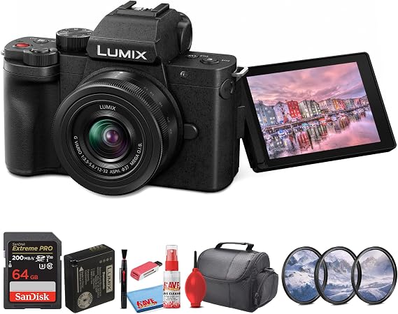 Panasonic LUMIX G100 4K Camera with 12-32mm Lens & DC-G100KK Bundle