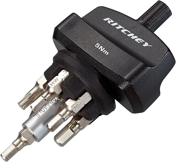Ritchey Torque Key 5Nm Preset Bicycle Torque Driver with 6 Bits and Holder